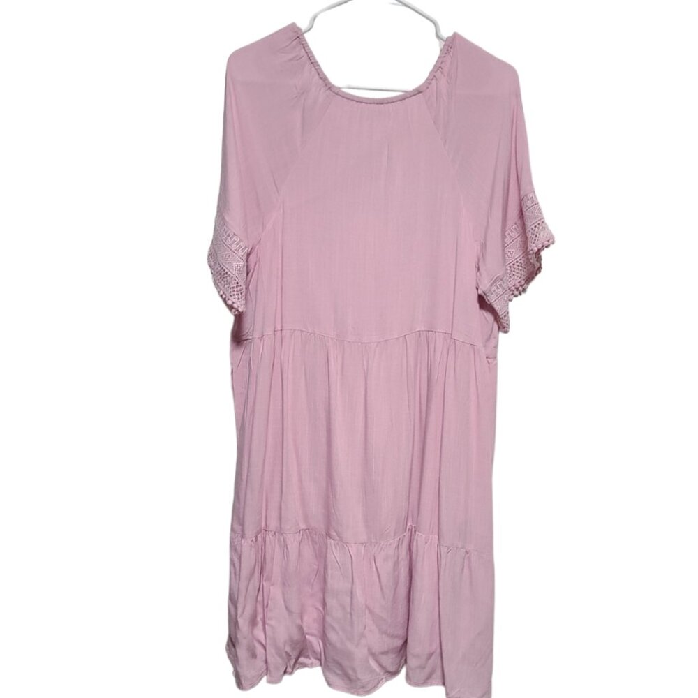 Pink boho short dress - Picture 2 of 9